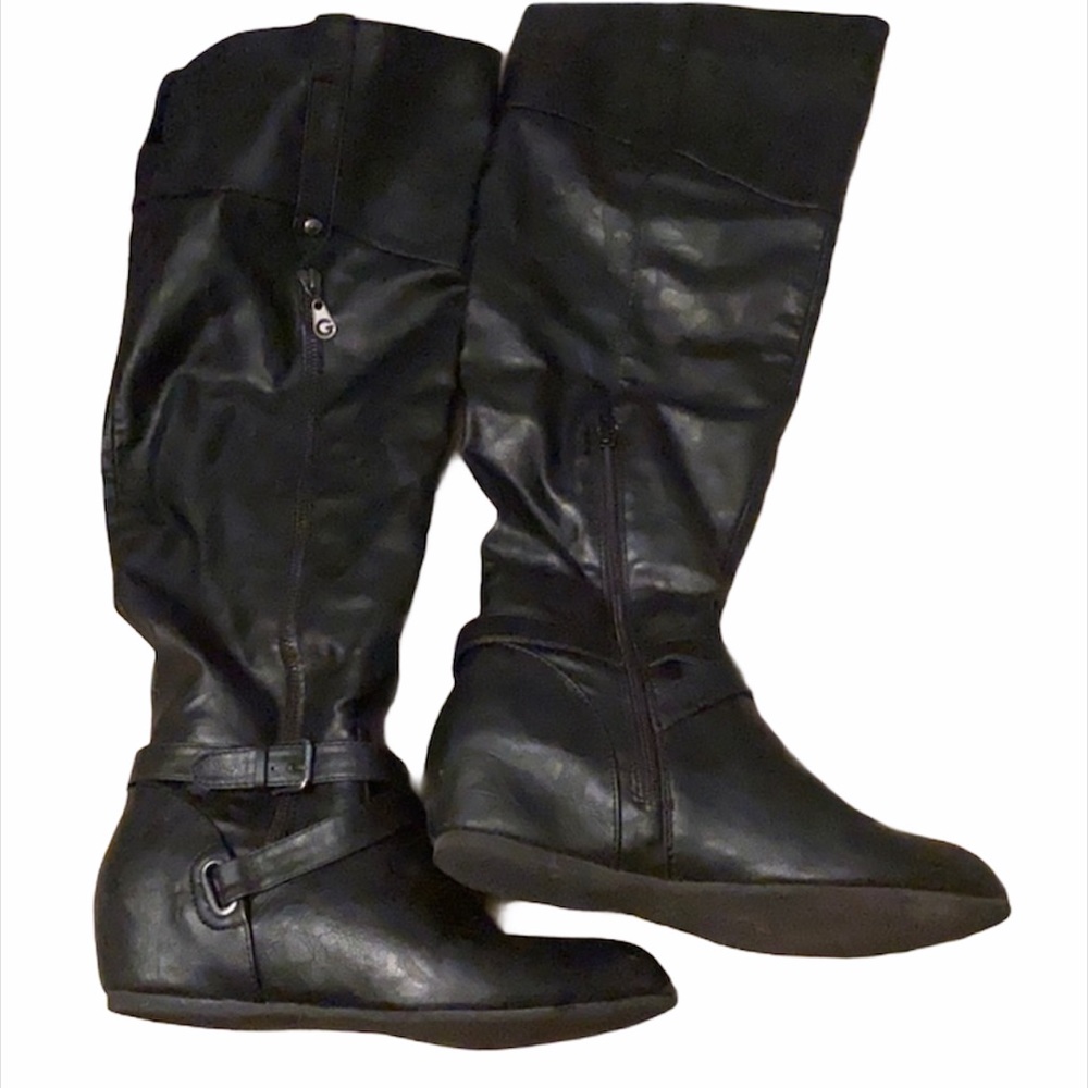 Over the knee platform boots